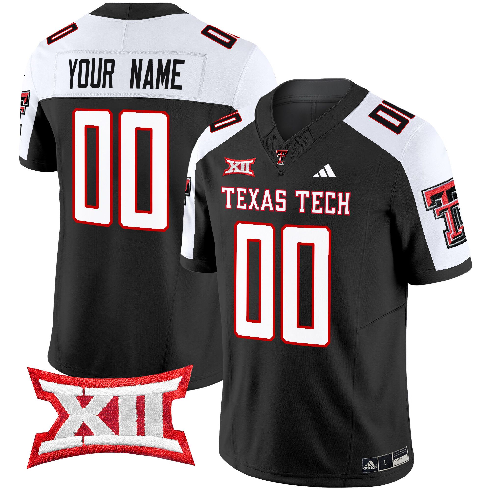 Men Texas Tech Red Raiders Black 2024 Vapor Limited Custom NCAA Jersey->ncaa teams->NCAA Jersey